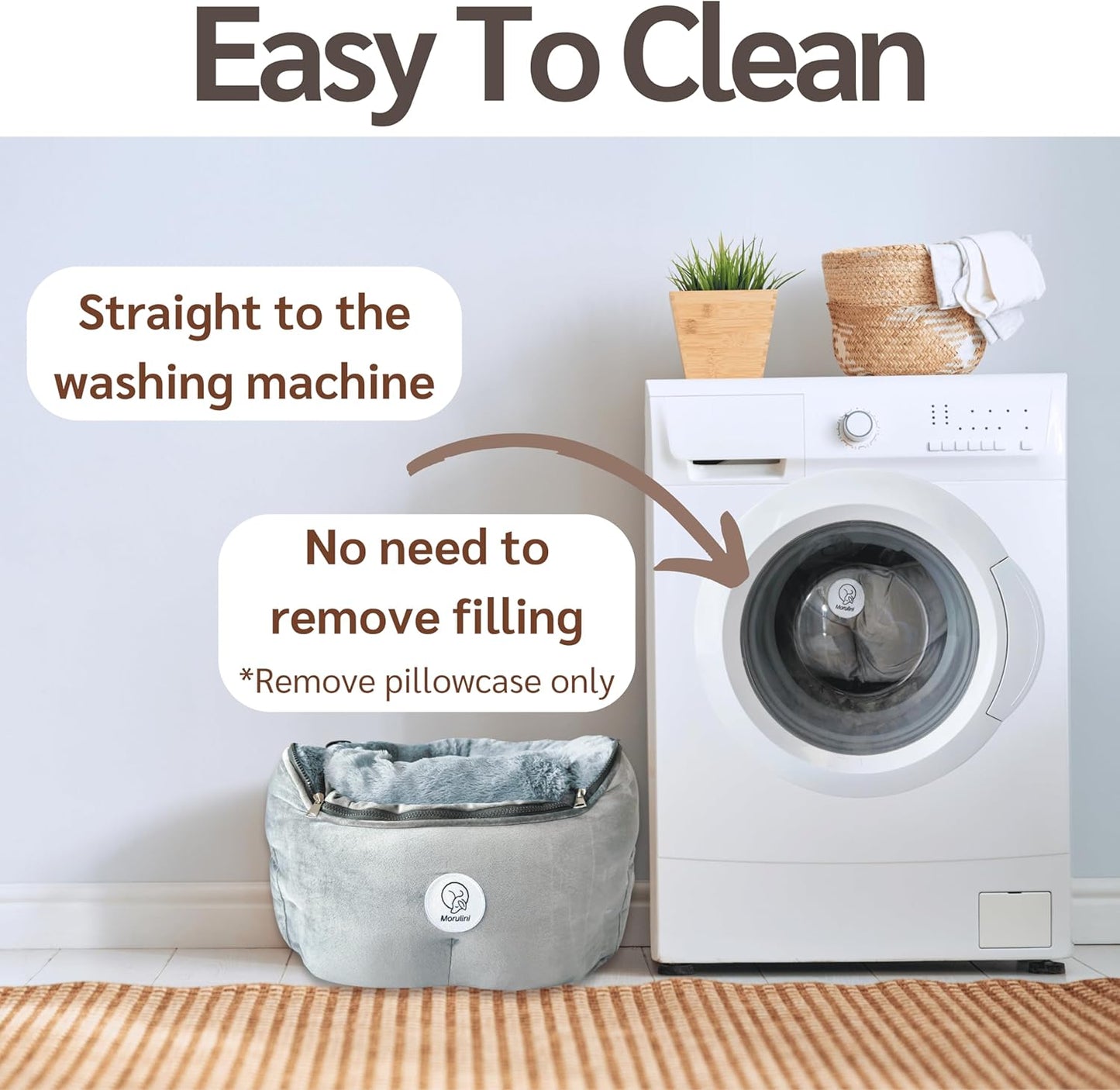 Dog Car Seat for Small Dogs & Puppies, Memory Foam Booster Carseat, Luxury Cozy Cover Cave Bed & Attachable Blanket & Free Toy, Washable, for Front & Back Seat, Small Dogs & Pets Under 30lbs