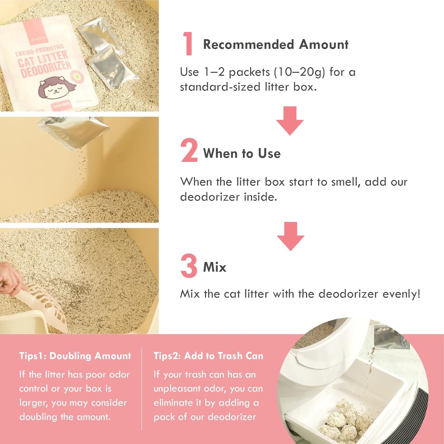 Welcome Home Cat Kit – Attractant Pellet Tofu Cat Litter 18lb & Deodorizer Set – Strong Clumping, Odor Control, Low Dust, Low-Tracking, Easy Cleanup, Long-Lasting Freshness