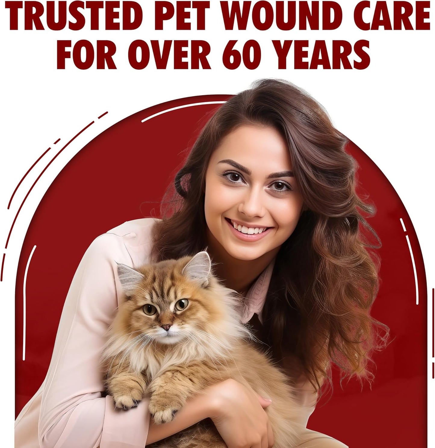 Underwood Pet Wound Care Spray – Versatile & Economical Wound Care Solution for All Animals - Prevents Infections, Gentle & Easy to Use - Antiseptic Spray Suitable for Cuts, Scrapes & Open Wounds