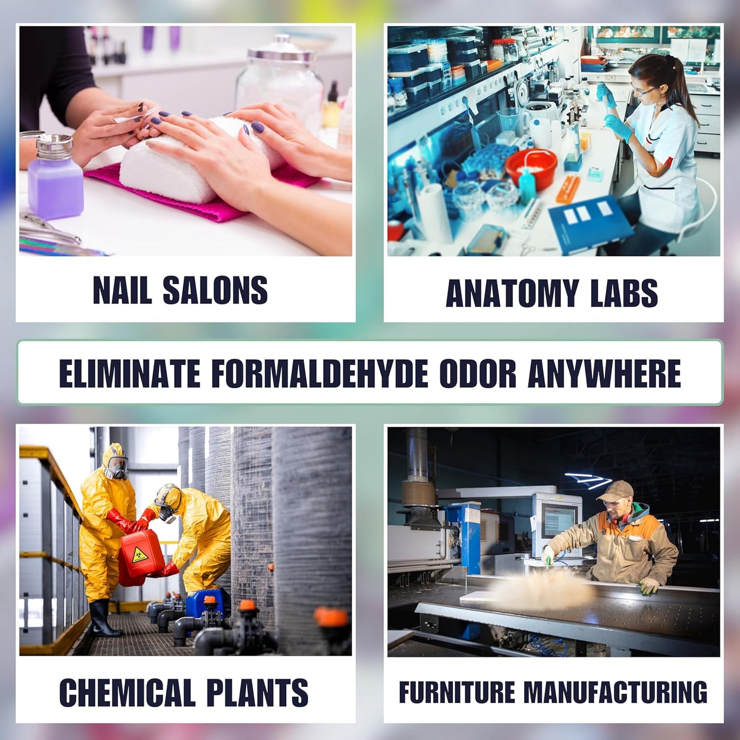 SMELLEZE Reusable Formaldehyde Odor Remover Deodorizer XXL Pouch: Rids Formaldehyde Smell Without Scents in 300 Sq. Ft.