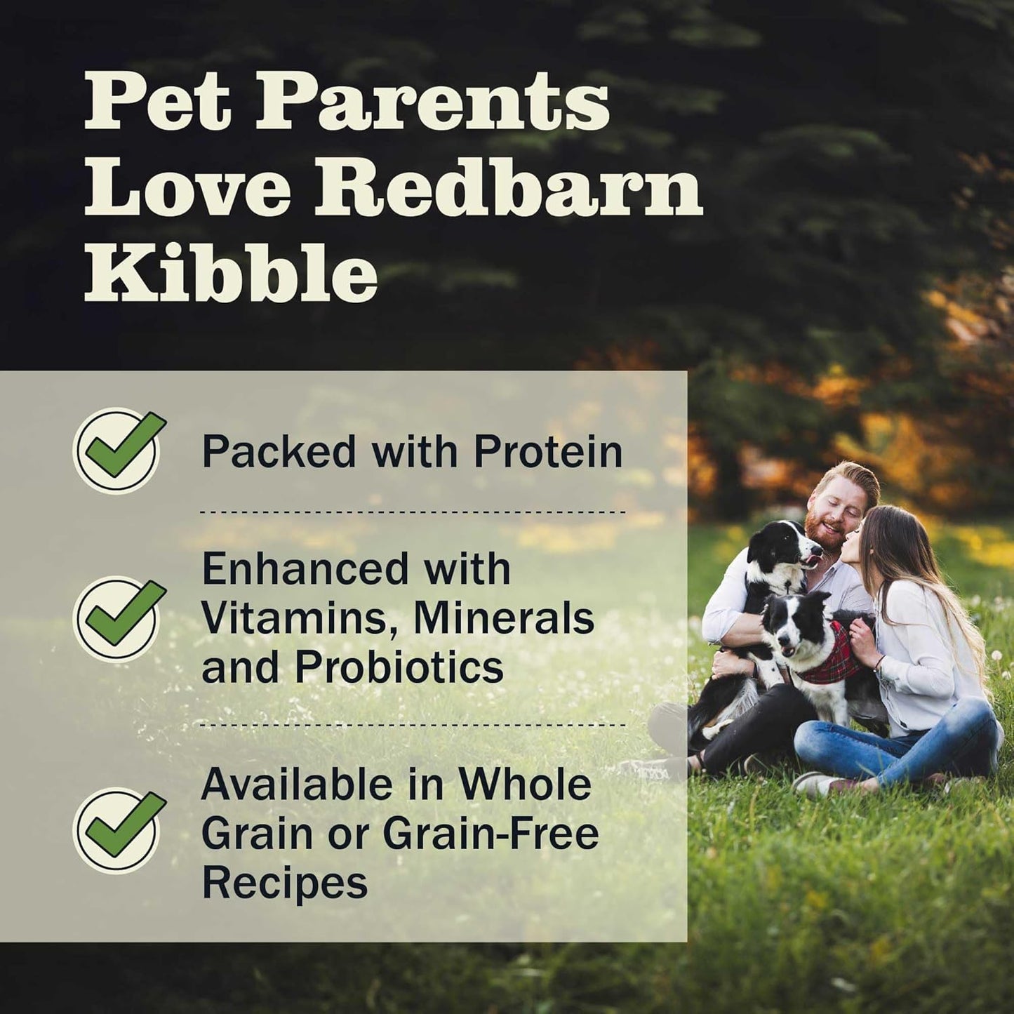 Redbarn Grain-Free Puppy Dry Dog Food Kibble - Beef & Lamb Recipe - Made in USA No Chicken Recipe with Functional Ingredients to Support Healthy Heart, Skin, Coat, Immunity & Digestion - 4lb