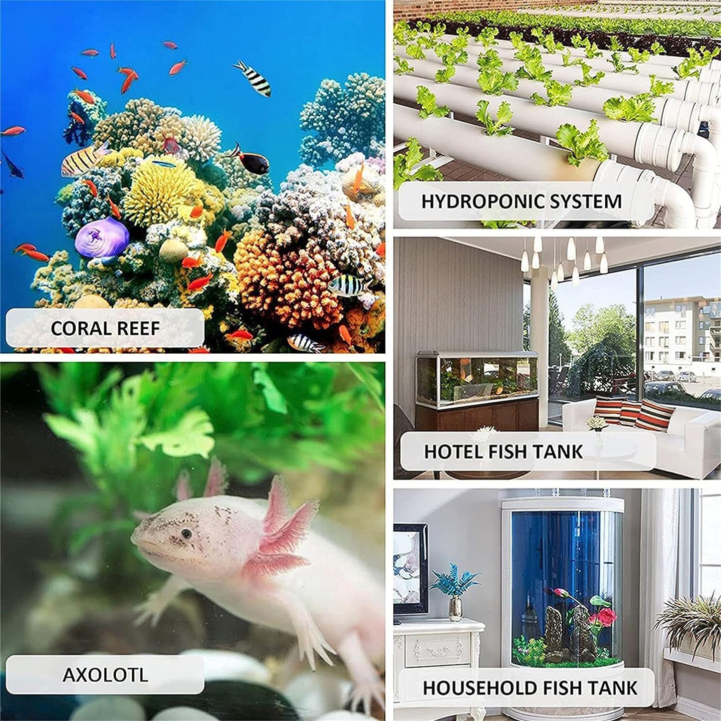 Aquarium Chiller 160L/300L/500L Fish Tank Jellyfish Aquarium Hydroponic Cooler Aquarium Water Chiller Fish Tank Cooling Machine (500L)