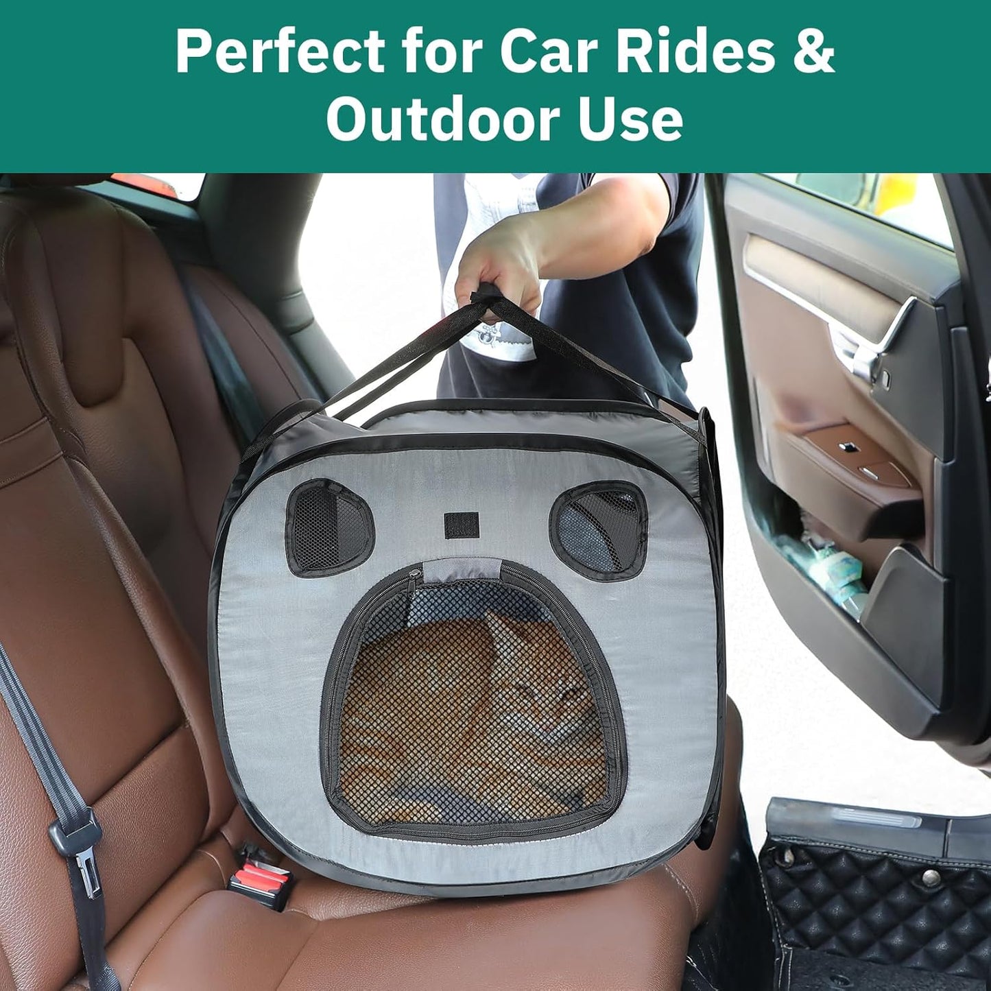 Portable Cat Playpen- Large Foldable Cat Tent for Indoor and Outdoor, Play Enclosure for Kittens and Small Dogs, Pet Houses & Condos & Cage