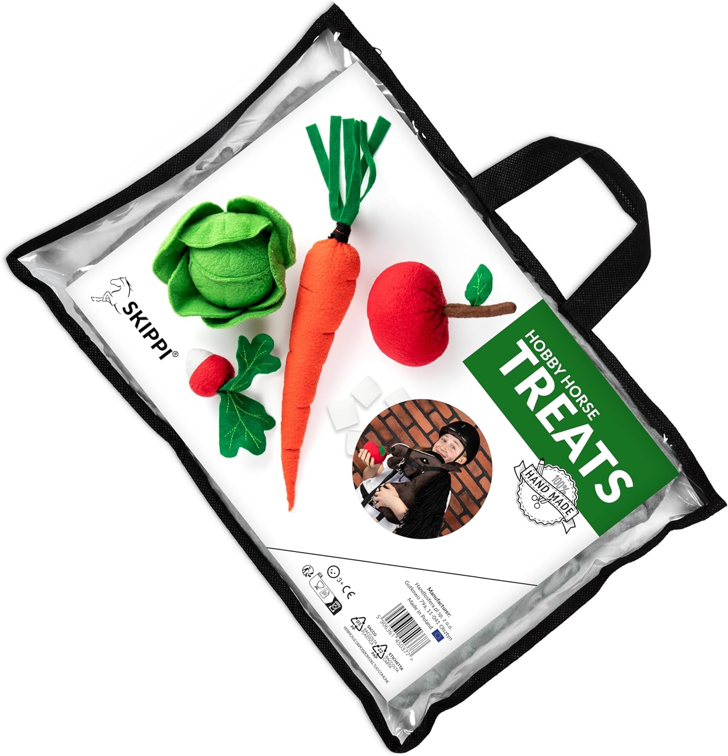 SKIPPI Hobby Horse Treats, Vegetables and Fruit Set for Horse
