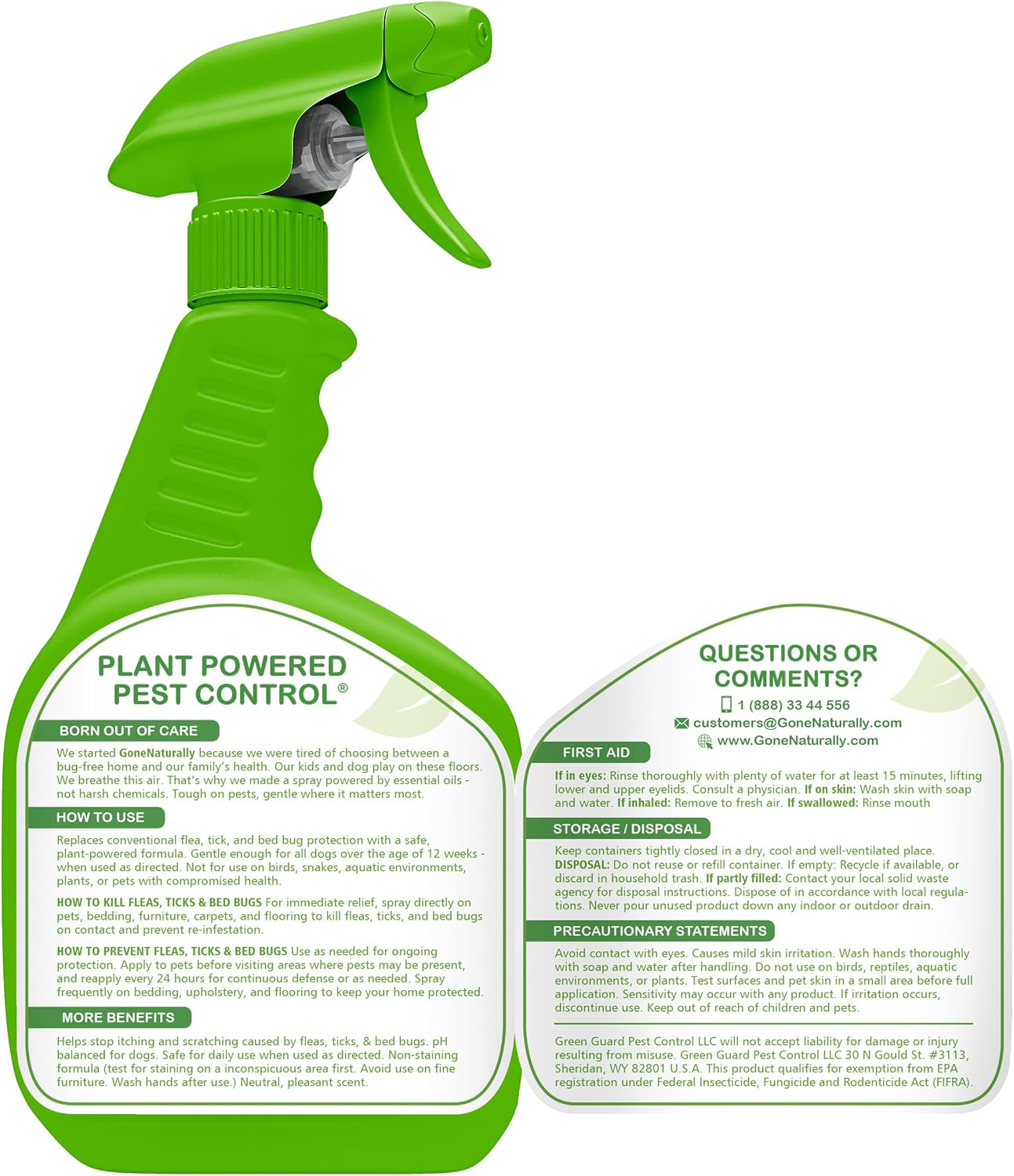 Plant-Based Spray for Cats & Home – Scentless, Non-Staining Formula for Indoor Use (16 oz)