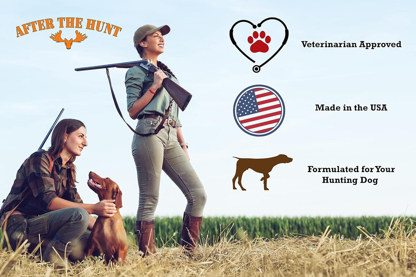After The Hunt All You Need Complete Dog Multivitamin - Daily Vitamins for Skin & Coat Hip & Joint Digestion & Immune System - Glucosamine Omega 3 6 9 & Probiotics - 120 ct