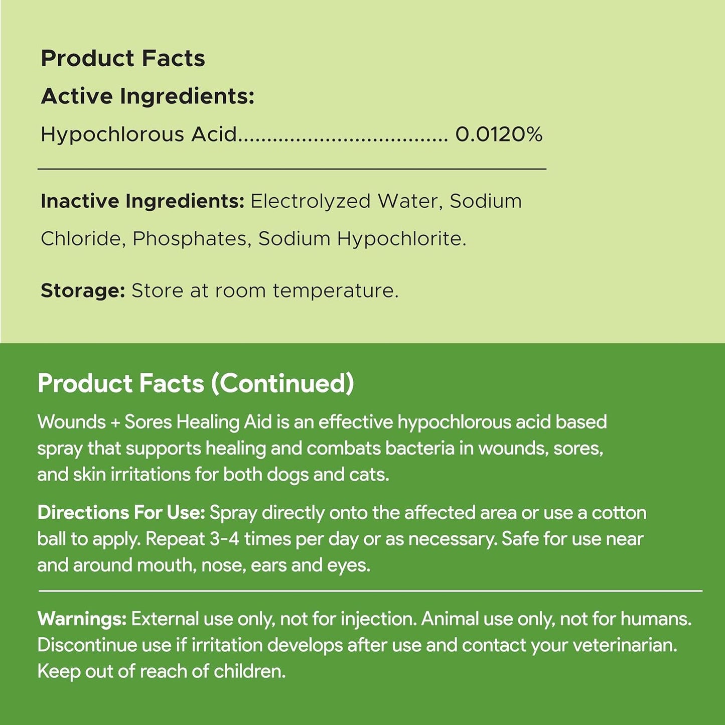 Soothe & Heal Fast - Natural Dog Wound Spray for Cuts, Hot Spots & Itchy Skin - Non-Toxic Hypochlorous Acid - Sting-Free Relief Made in USA, 4 oz