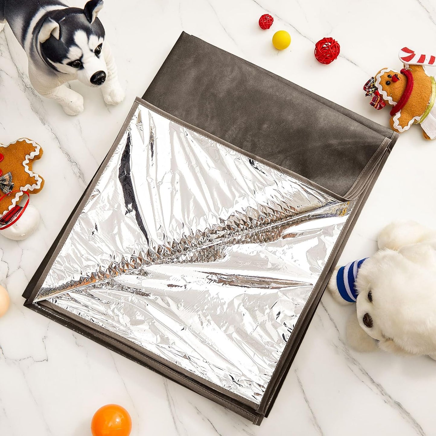 Kigley 1 Pcs Pet Deterrent Mat to Keep Dogs Off Couch, Non-Electric Cat & Dog Deterrent Mat Pain Free Couch Covers to Keep Pets Off Furniture Bed Indoor (72" × 56.3",Brown)