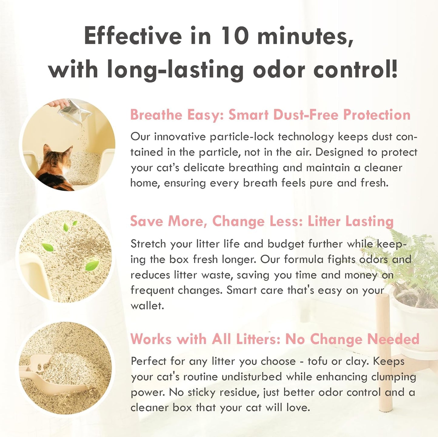 Yosemite Scented Pellet Tofu Cat Litter & Deodorizer Set – Strong Clumping, Odor Control, Easy Cleanup, Long-Lasting Freshness