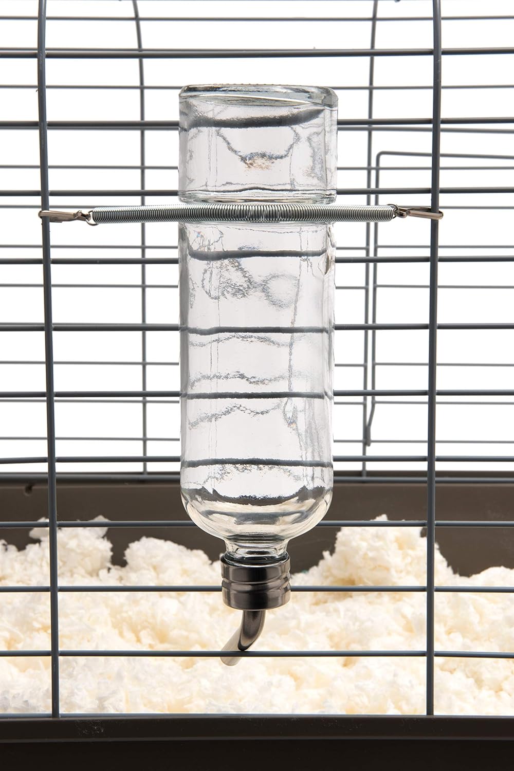 Lixit Chew Proof Flat Sided Water Bottles for Rabbits, Ferrets, Rats, Birds, Hamsters, Guinea Pigs, Chinchillas Gerbils and Other Small Animals (12oz)