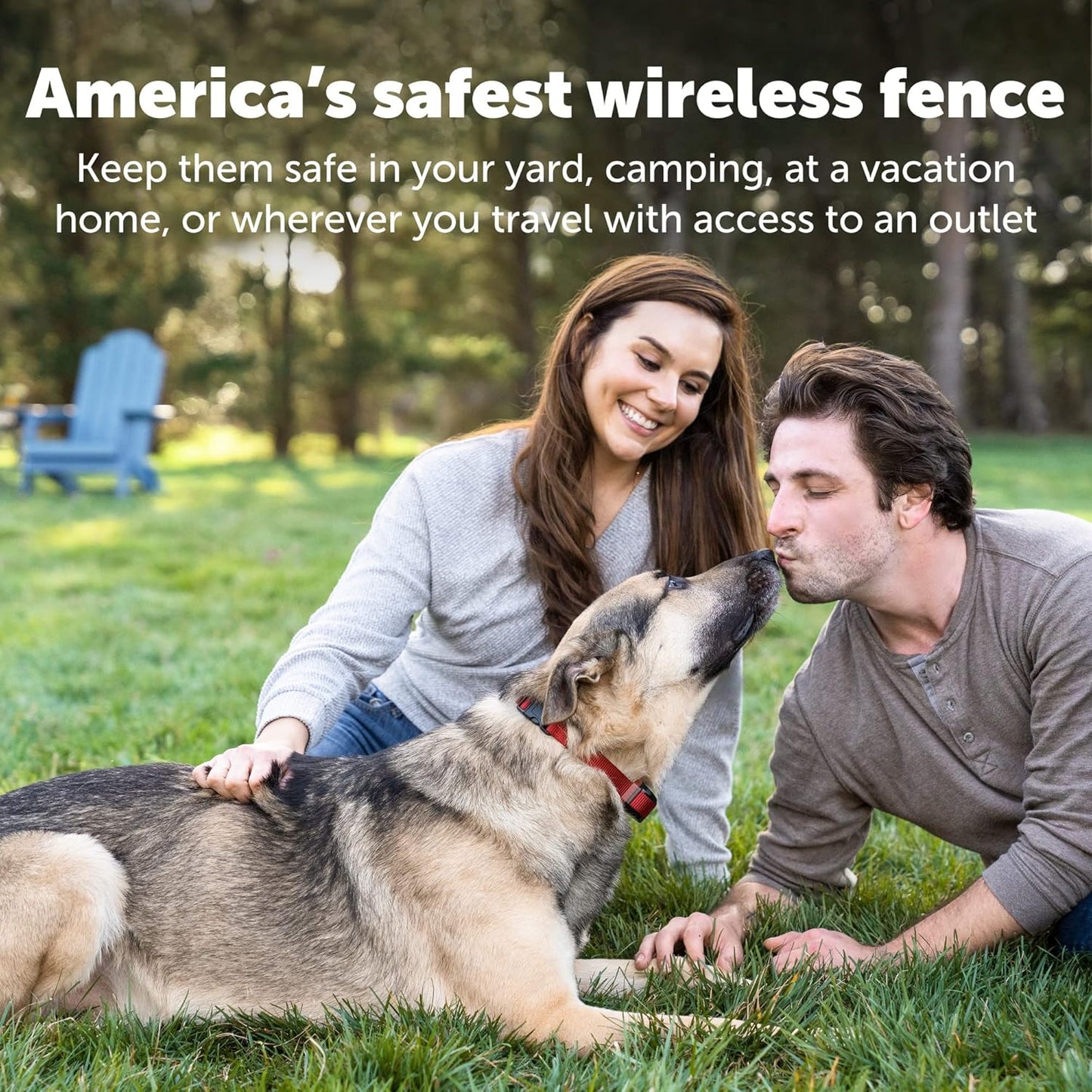 PetSafe Stay & Play 2-Dog Wireless Fence for Stubborn Dogs - America's Safest Wireless Pet Containment System - No Dig Electric Fence - Circular Boundary - Secure 3/4-Acre Yard - for Dogs 5lb+