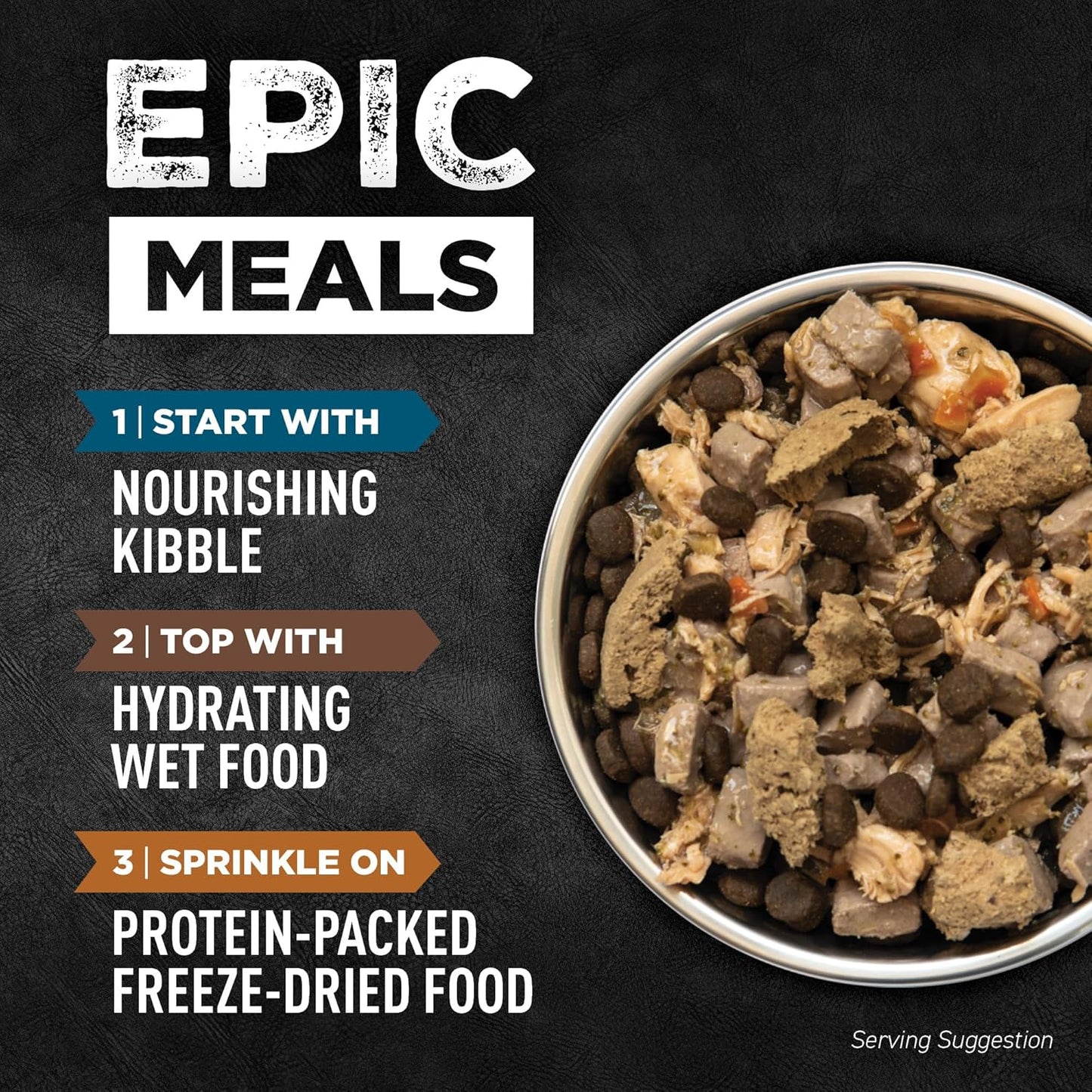 ORIJEN Epic Bites Freeze-Dried Dry Dog Food Original Recipe 6oz Bag