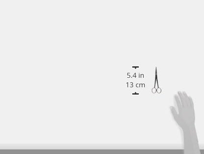 Mars Professional Stainless Steel Curved Scissors Shears, Microserrated, Blunt Points, 5" Length