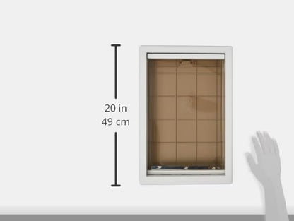 Ideal Pet Products Designer Series Plastic Pet Door with Telescoping Frame, Extra Large, 10.5" x 15" Flap Size