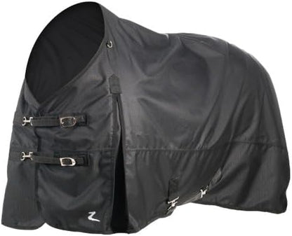 HORZE Nevada 1200D Lightweight Waterproof Horse Turnout Rain Sheet (No Fill) - Black - 78 in