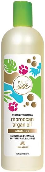Pet Silk Vegan Moroccan Argan Oil Conditioner, Beneficial for Pets That Have Dry, Sensitive or Dull Coats, Provides Deep Hydration, Nourishment and Improves The Coat, Infused w/Argan Oil (16oz)