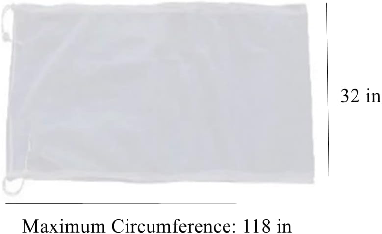 Adjustable Birdcage Seed Catcher Feather Catcher Bird Cage Cover Net Airy Soft Skirt Guard Birdcage Nylon Mesh Netting for Parrot Macaw Parakeet Round Square Cage (118 x 32 Inch, White)