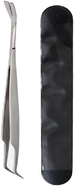 Silver 2 in 1 Tick Removal Tool for Pets,Stainless Steel Professional Tick Tweezers Remover for Dogs, Cats and Humans,Flea and Control,Remover Tools