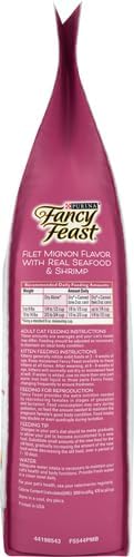 Fancy Feast Purina Filet Mignon Flavor with Real Seafood & Shrimp Dry Cat Food (7 Ounce (Pack of 1))