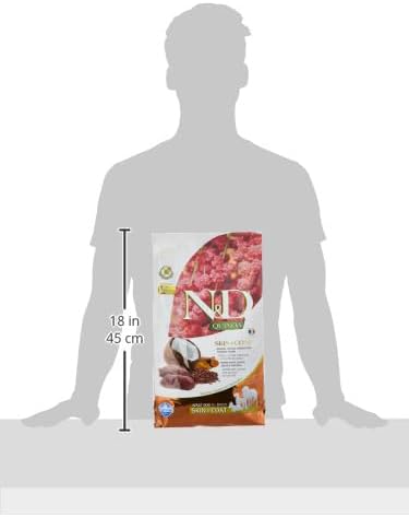 Farmina Natural & Delicious Quinoa Functional Skin and Coat Venison Coconut and Turmeric Adult Dry Dog Food 5.5 Pounds