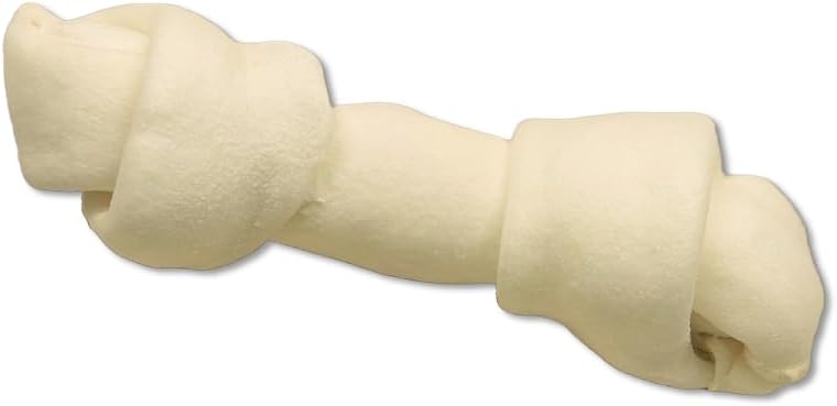 Top Dog Chews - Natural Beef Rawhide Bones (5 Pack), 8"-10" Long-Lasting Dog Bones for Aggressive Chewers, Digestible Dog Treats for Small, Medium & Large Breeds