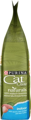 Purina Cat Chow Naturals Dry Cat Food, Indoor With Real Chicken & Turkey, 3.15 Lb Bag