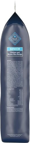 Blue Buffalo Life Protection Formula Senior Dry Dog Food, Supports Joint Health and Mobility, Made with Natural Ingredients, Chicken & Brown Rice Recipe, 30-lb. Bag