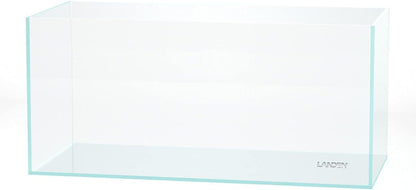 Landen 100P 50 Gallon Rimless Low Iron Aquarium Tank, W39.4×D17.7×H17.7 in(100x45x45cm) 10mm Thickness with Black Nano Foam Leveling mat Included