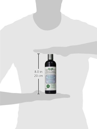 Richard’s Organics Flea and Tick Shampoo for Dogs – 100% All-Natural Actives Kills Fleas, Ticks and Repels Mosquitos – Gentle, Won’t Dry Skin, Great Smelling Essential Oils (12oz bottle),FG00440