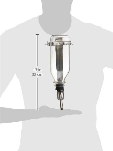 Lixit Heavy Duty Deluxe Glass Water Bottles for Birds, Dogs and Small Animals. (32oz Medium Tube)