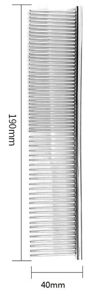 Dog Combs with Rounded Ends Stainless Steel Teeth, Cat Comb Effective at Removing Tangles and Knots, Professional Grooming Tool for Long and Short Haired Dog, Cat and other pets