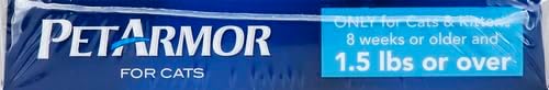PetArmor for Cats, Flea & Tick Treatment for Cats (Over 1.5 Pounds), Includes 3 Month Supply of Topical Flea Treatments