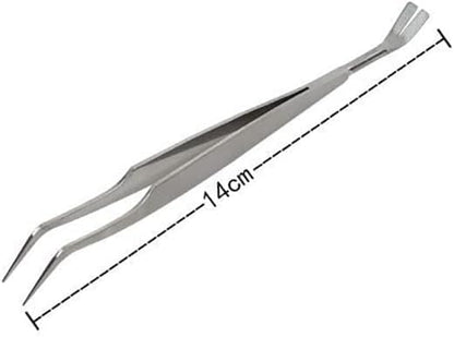 2Pcs Silver Stainless Steel Tick Tweezers Dual Tipped Tick Remover Tool First Aid Tweezers Tick Killer Tweezer for Human Dogs Cats Tick Remover Tools Flea and Tick Control