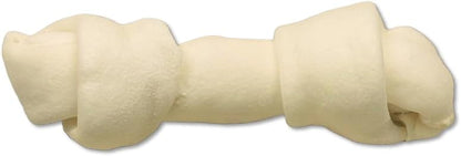 Top Dog Chews - Natural Beef Rawhide Bones (5 Pack), 8"-10" Long-Lasting Dog Bones for Aggressive Chewers, Digestible Dog Treats for Small, Medium & Large Breeds