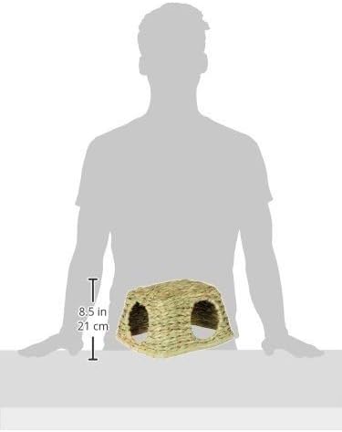 Prevue Hendryx 1097 Nature's Hideaway Grass Hut Toy, Medium, 11 x 9 x 6