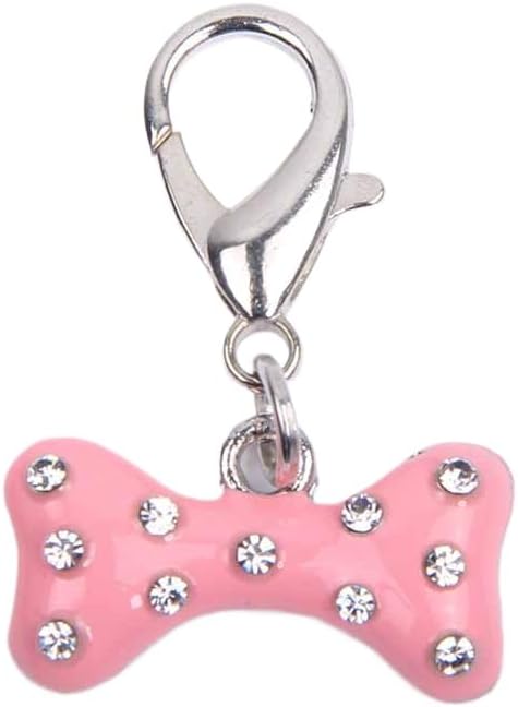 Bling Rhinestones Bone Charm Pendant Jewelry for Pet Dog Cat Puppy Necklace Collar Accessory