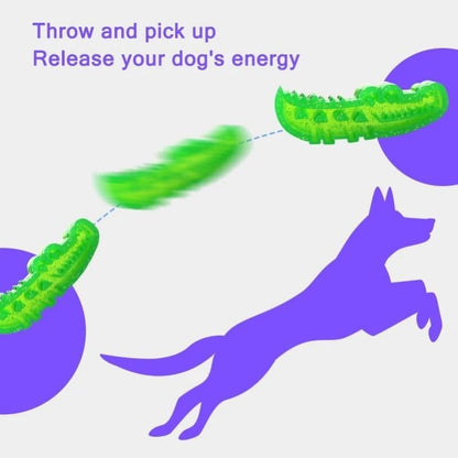 Slow-Feed Chew & Fetch Crocodile Dog Toy, Dogs Slow Feeder Puzzle, reat Dispensing Dog Toys Promotes Slow Eating, Reduces Stress,Perfect for Fetch,Chewing & Training (Small+Large)