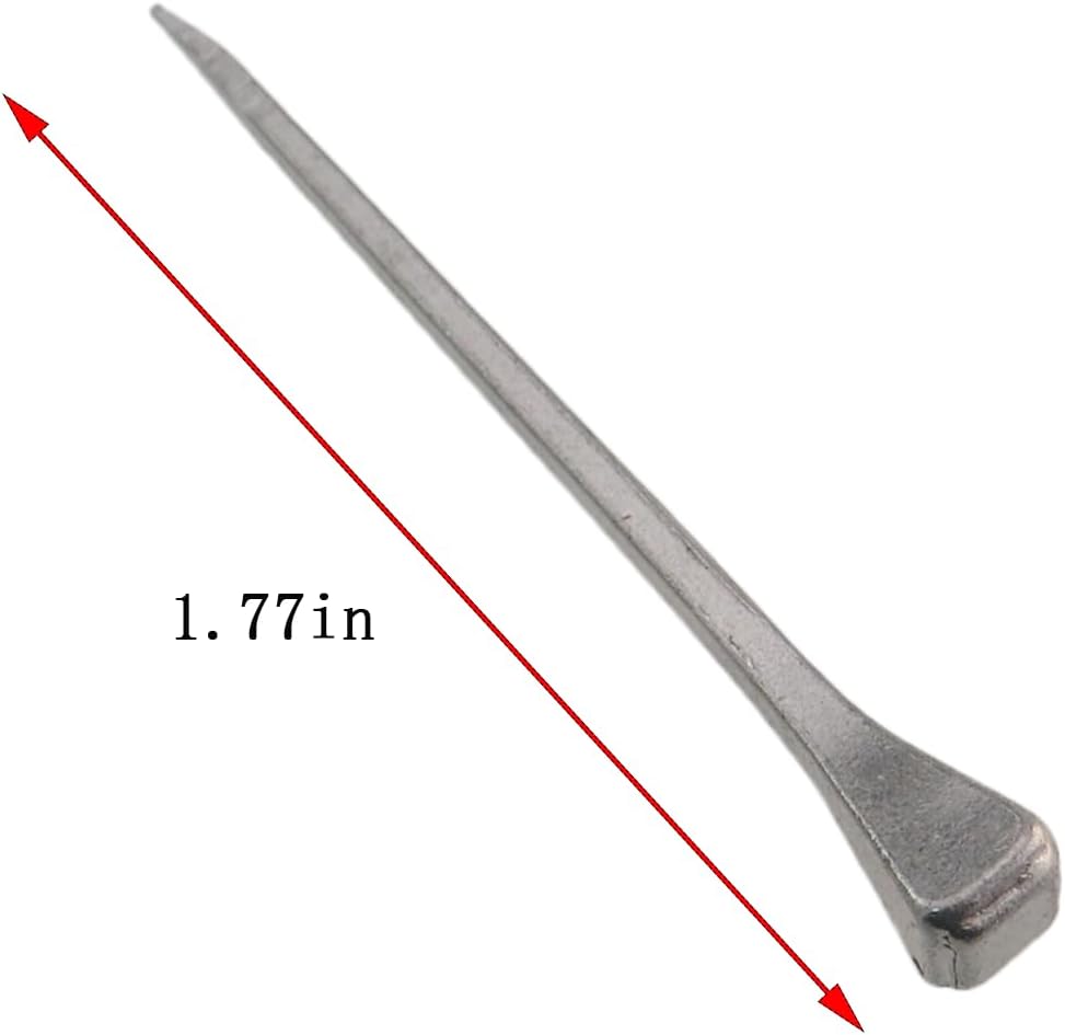 50PCS E3 Horseshoe Nails Low Carbon Steel 45mm Horse Tack Farrier Nails Shoe E Series Horse Training Equestrian Sports Supplies for Securing