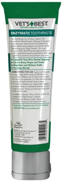 Vet's Best Enzymatic Dog Toothpaste - Teeth Cleaning and Fresh Breath Dental Care Gel - Vet Formulated - 3.5 oz Tubes (12 Pack)