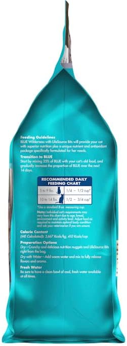 Blue Buffalo Wilderness Natural Hairball Care Dry Cat Food for Indoor Cats, High-Protein & Grain-Free Formula, Chicken, 5-lb. Bag