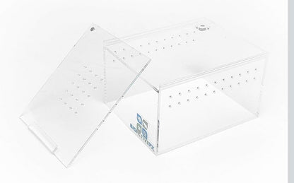 Acrylic Terrarium – Magnetic Mini & Nano Enclosures for Reptiles, Amphibians, Invertebrates, Tarantulas, Scorpions, Frogs, Geckos & Exotic Pets (5 x 4 x 3 inches, 0.26 Gallon)