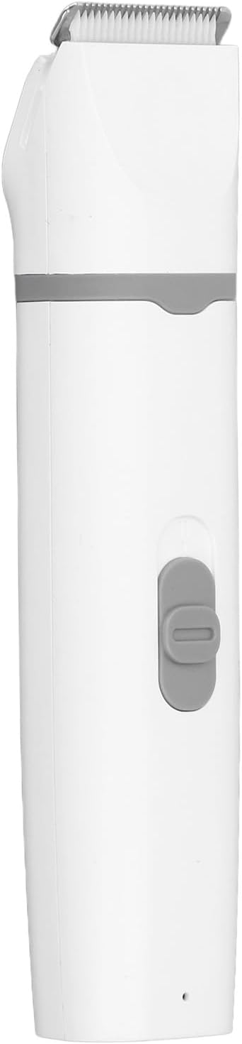 Electric Pet Hair Clipper, Low Noise Rechargeable Grooming Kit, Professional Pet Trimmer for Body Face Ears Eyes Nails, Multifunctional Cordless Clipper with 3 Trimming Heads and 4