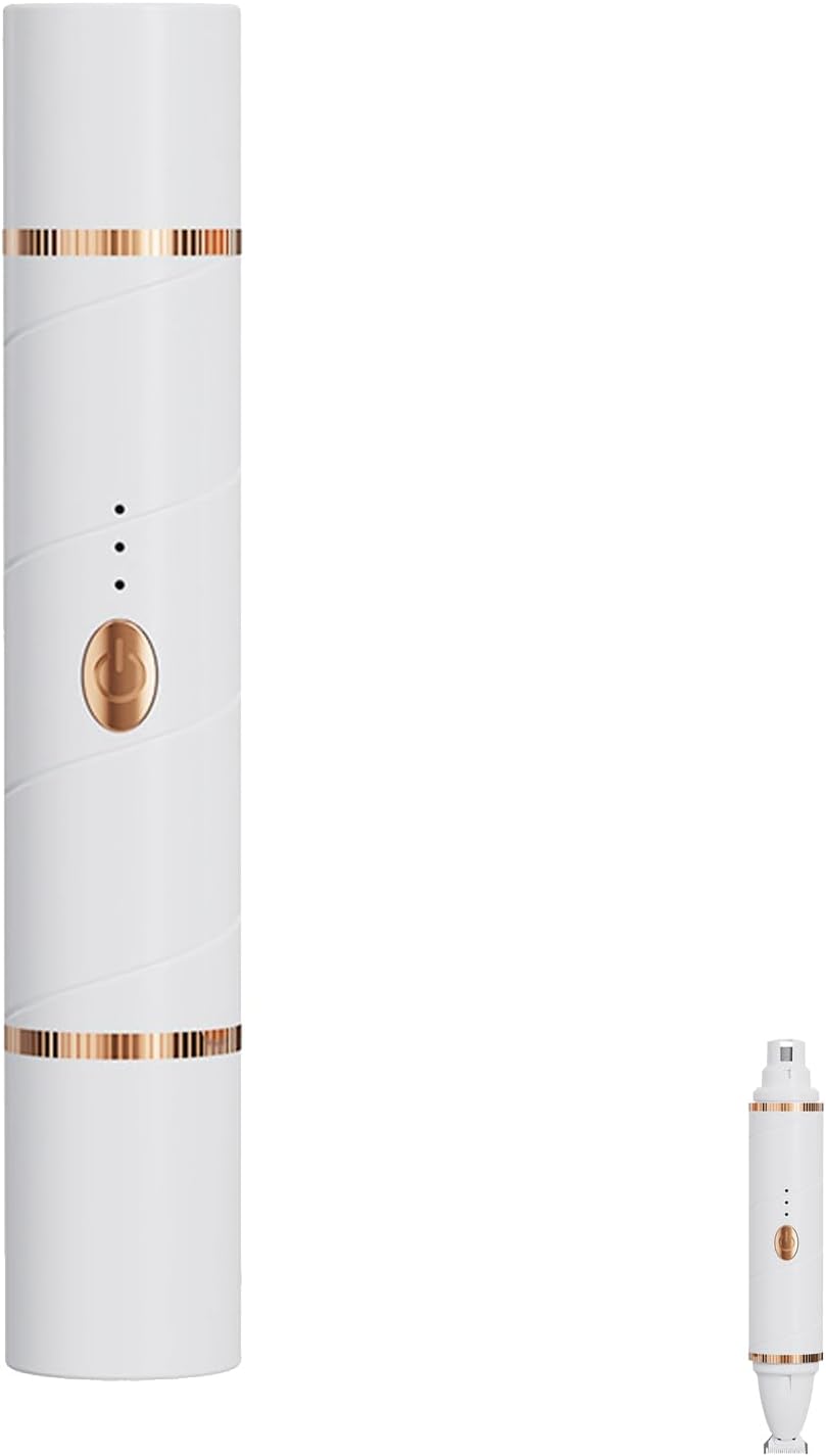 Dog Grooming Kit 2 In1, Electric Pet Clippers and Nail Grinder with LED Light, Rechargeable Paw Trimmers for Dog's Feet Device, Low Vibrations and Quiet Operations Design, Pet Supplies