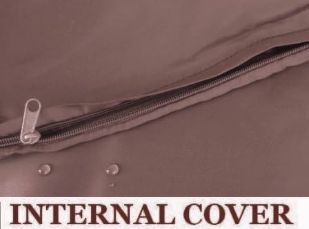 Dogbed4less 1 Pack Internal Duvet Case Waterproof Zipper Dog Bed Cover for XXL Large 55"x37"X4" Memory Foam Pad Pet Bed - 59"x41" Flat