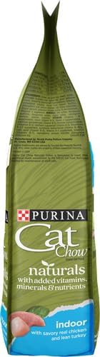 Purina Cat Chow Naturals Dry Cat Food, Indoor With Real Chicken & Turkey, 3.15 Lb Bag