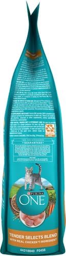 Purina ONE Natural Dry Cat Food, Tender Selects Blend With Real Chicken - (Pack of 4) 3.5 lb. Bags