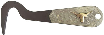 AJ Tack Antique Brown Steel Hoof Pick Cowboy Cutting