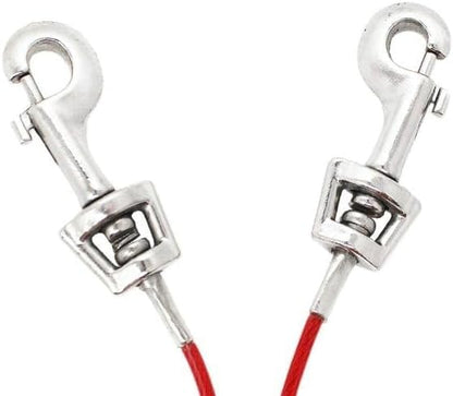 Boss Pet Large Dog Tie Out w Spring 20ft (Pack of 2)