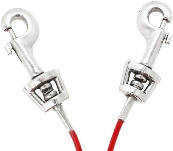 Boss Pet Large Dog Tie Out w Spring 20ft (Pack of 2)