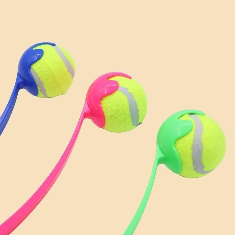 Interactive Dog Ball Launcher, Tennis Ball Throwing Stick, Outdoor Training and Chewing Toy for Pets